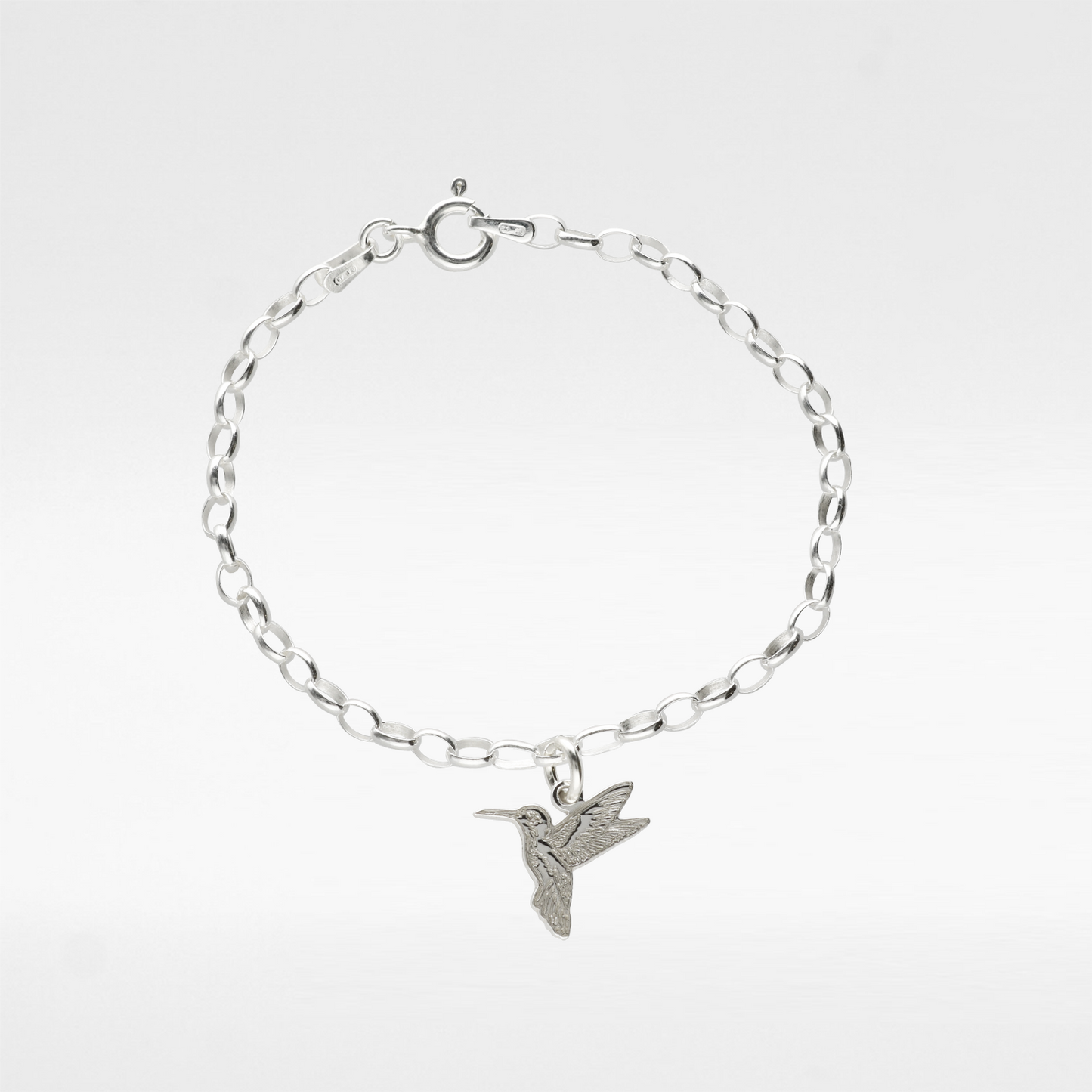 Hummingbird Charm Belcher Bracelet