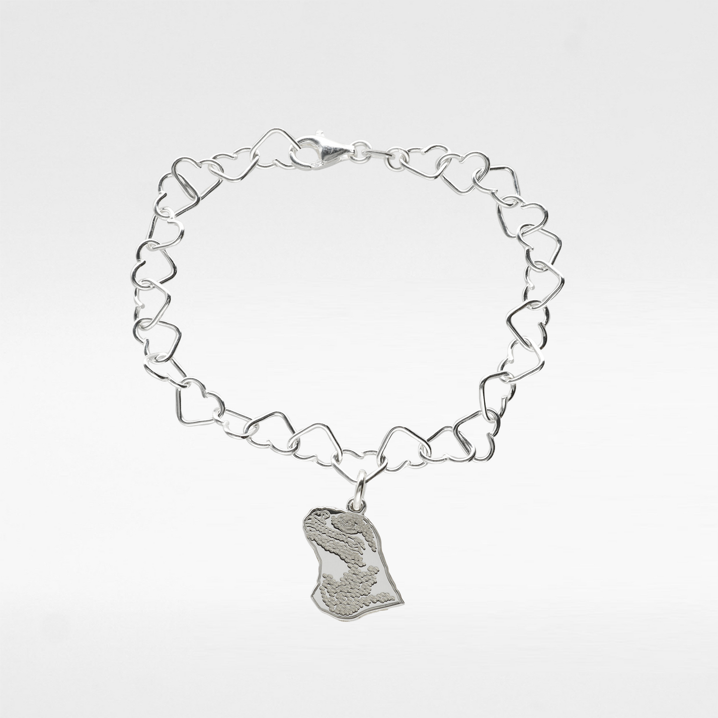 Komodo Heart Charm Bracelet