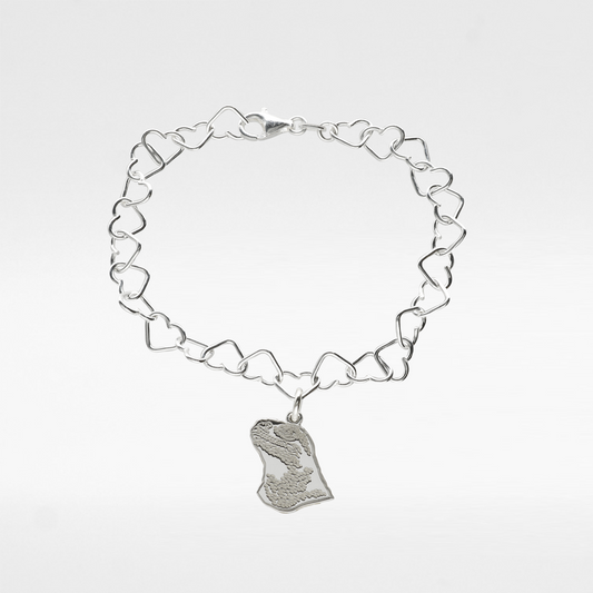 Komodo Heart Charm Bracelet